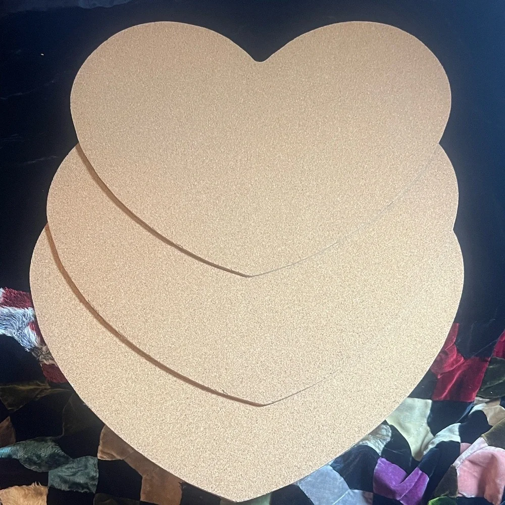 Floral Heart-Shaped Placemats